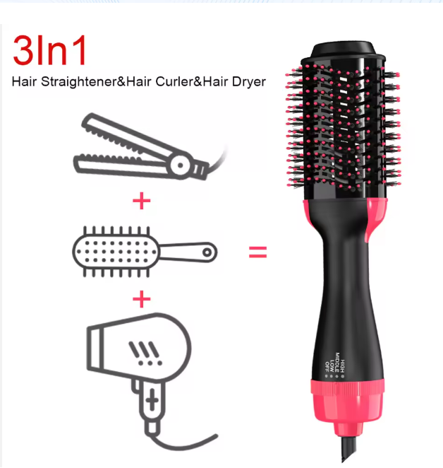 Brosse Lissante Chauffante 3-en-1